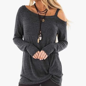 Women’s Cold Shoulder LS Top